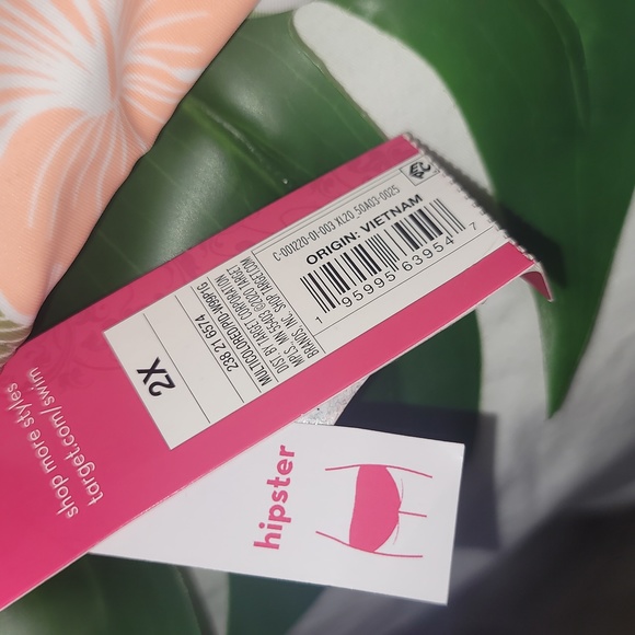 Bikini Bottom Plus Size Hipster White Xhilaration Bikini Bottom 2X - Picture 4 of 7